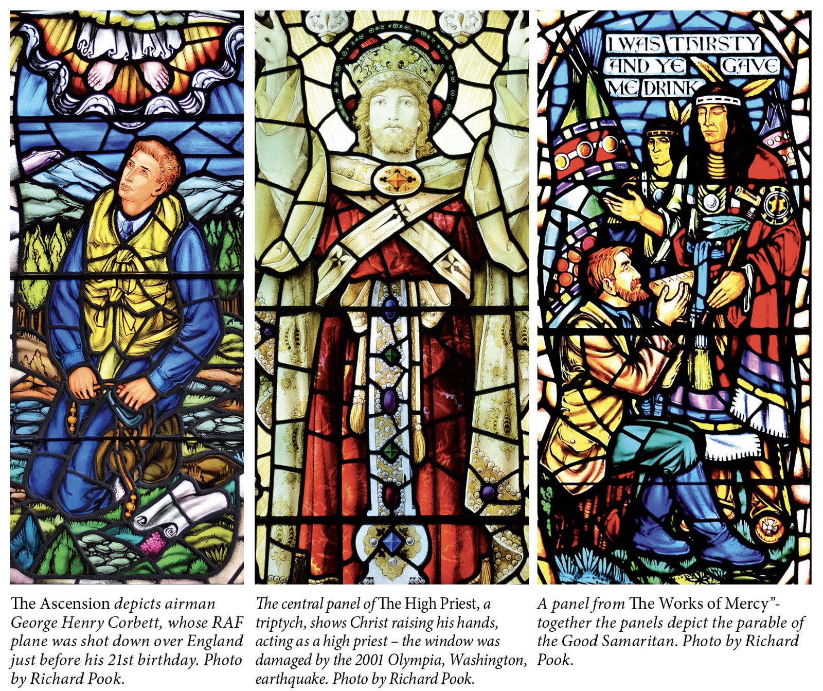 Three Stained Glass