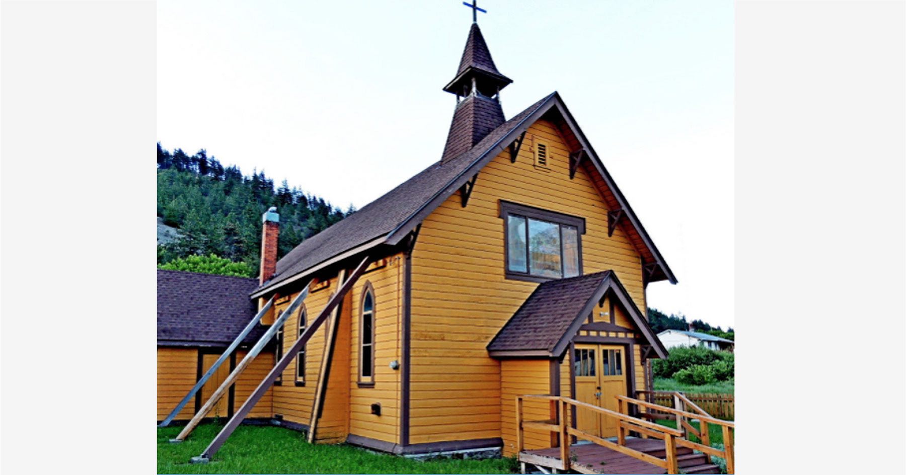 St. Mary and St. Paul Anglican Church, located on Lytton First Nation land, was totally destroyed in the fire.